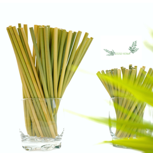 Pajitas de hierba Natural orgánicas y ecológicas, Pajita para beber de Vietnam con alta calidad hecha por Eco2go, fabricante de Vietnam - Product Image 1