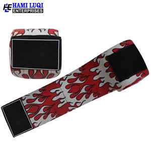 Rodillera estampada con soporte elástico-Mezcla de algodón para levantamiento de pesas, levantamiento de pesas y entrenamientos de gimnasio - Product Image 4