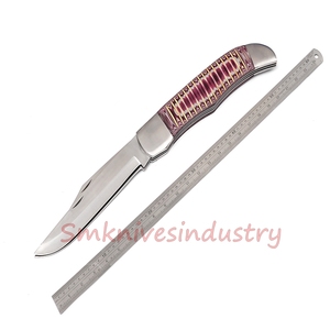 มีดพับขนาดใหญ่สวยงามทำมือ เหล็ก J2 มีดพกพาอเนกประสงค์ ใบมีดคู่ หนา 3.0 มม. ยาว 22 นิ้ว - Product Image 5