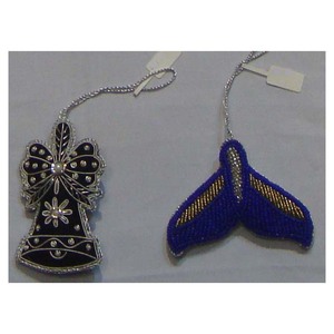 Zari Embroidery Christmas Hanging Beautiful Ornament - Product Image 1