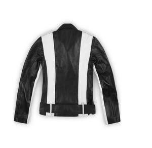Veste de motard de Moto, unisexe, nouveau Design classique, couleur noir et blanc en peau d'agneau, dans toutes les couleurs, 2020 - Product Image 4