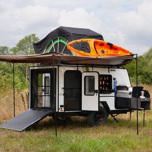 Ecocampor <span class=keywords><strong>Petite</strong></span> <span class=keywords><strong>caravane</strong></span> tout-terrain, <span class=keywords><strong>caravane</strong></span> de voyage, <span class=keywords><strong>caravane</strong></span>, remorque <span class=keywords><strong>pour</strong></span> véhicules tout-terrain, camping, durable, fibre de verre, aluminium - Product Image 1