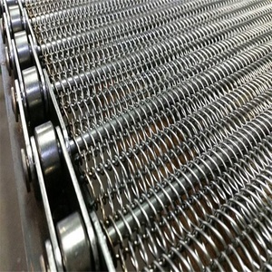 Yüksek sıcaklık paslanmaz çelik zincir tel örgülü konveyör bandı kemer üreticisi/gıda sanayi çiftlik metal konveyör bant fiyat - Product Image 3