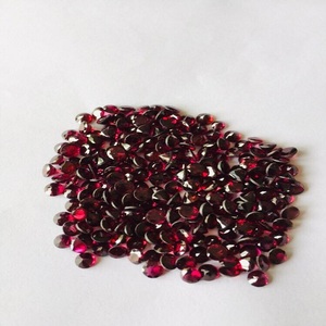 Granate Rodolita de Grado AAA, Rojo Natural, Certificado por IGI, 5x5 mm, 100 Quilates, Accesorios de Joyería - Product Image 4