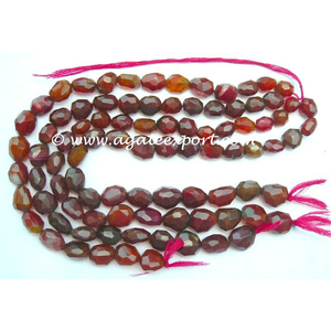 ทับทิมChalcedonyโอนิกซ์เหลี่ยมเพชรพลอยNuggetลูกปัด - Product Image 1