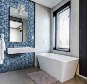 Mosaïque de carreaux en verre cristal, design moderne, parquet décoratif pour hôtel, piscine, chambre avec design graphique - Product Image 1