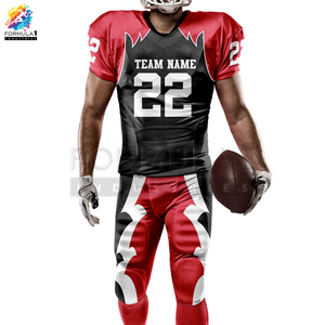 ชุดอเมริกันฟุตบอลแบบกำหนดเอง ผ้าทวิลล์กันรังสียูวี แห้งเร็ว ระบายอากาศได้ดี สำหรับผู้ใหญ่ทุกเพศ  พร้อมสกรีนชื่อทีมตามสั่ง - Product Image 2