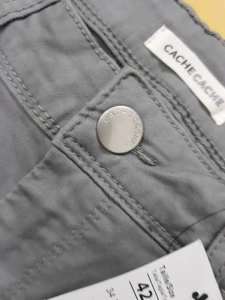 Prendas Sobrantes de Marca, Ropa de Mujer de Punto de Algodón Transpirable, Estilo Casual Medio, para Oficina, Trabajo, Negocios, con Botones, Ajustada, Teñida - Product Image 4