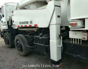 Camión bomba de segunda mano usado, camión bomba SANY de 42m, modelo SY5380THB 42, en venta en Shanghái - Product Image 1