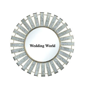 Miroir mural décoratif pour la maison miroir design fait à la main d'excellente qualité forme ronde nouveau miroir mural fantaisie design - Product Image 2