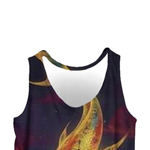 เสื้อกล้ามผู้ชาย,เสื้อยืดแขนกุดผ้าคอตตอน100% สั่งทำพิเศษสำหรับใส่ไปยิมมัดย้อมใหม่เสื้อกล้ามแบบสั่งทำ - Product Image 6