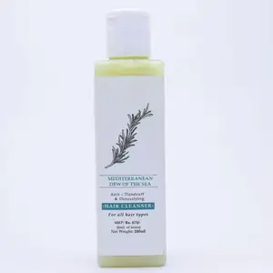 Private label DEW OF THE SEA ANTI-DANDRUFF Detoxifying Shampoo with Rose FOR ALL HAIR TYPES