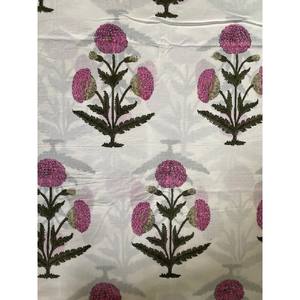 Tela de algodón puro con estampado de bloque de mano indio 100% a medida suave para vestidos camisas bolsas cubre cortinas - Product Image 6