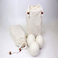 SAMYAK Boules de feutre 100 % laine mérinos originale, faites à la main, réutilisables, disques de nettoyage pour sèche-linge, écologiques, personnalisables pour la lessive