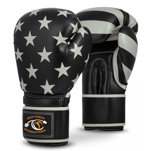 Guantes de boxeo de diseño de logotipo personalizado de alta calidad para la práctica de artes marciales - Product Image 6