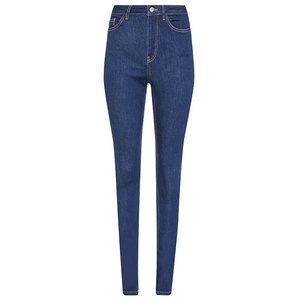 KEVEN IMPEX Jeans Rectos de Cintura Media para Mujer, Estilo Mom, Transpirables, Ecológicos, con Lavado Desgastado, Pantalón Largo de Mezclilla - Product Image 1