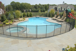 Clôture rétractable amovible en vinyle pour la sécurité <span class=keywords><strong>de</strong></span> la <span class=keywords><strong>piscine</strong></span>, clôture pour bébé, extérieur - Product Image 2