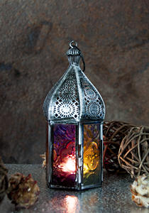 Oriental Metal/glass <b>Lantern</b> in <b>Moroccan</b> Design <b>Lantern</b> - Product Image 6