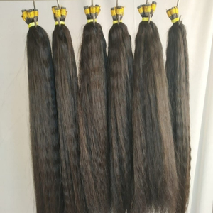 Extensiones de cabello indio recto rizado sin procesar brasileño Micro enlaces anillos de silicona envío gratuito de DHL - Product Image 2