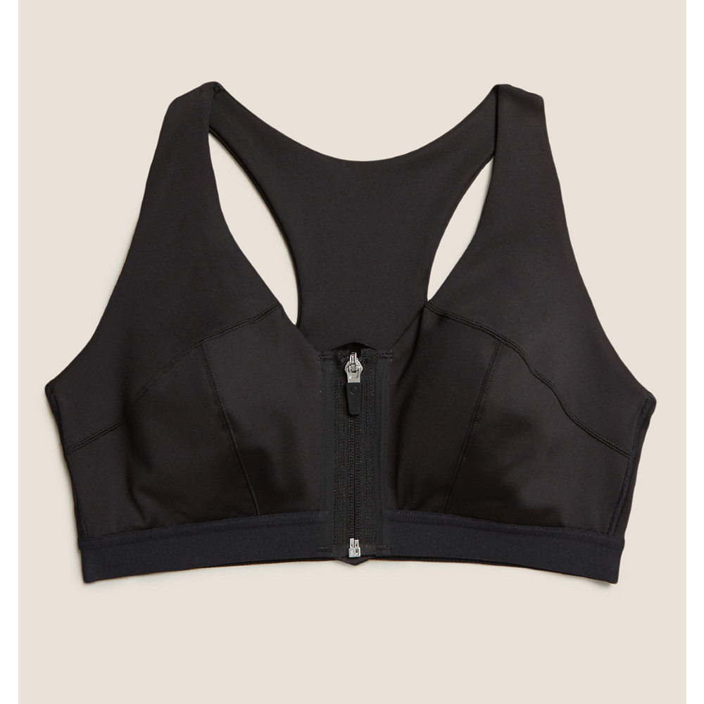 Ladies Zipper Front Customized Color Sports Bra Medium to High Impact Comfort Embroidery Seamless Bikini Panties Private Logos