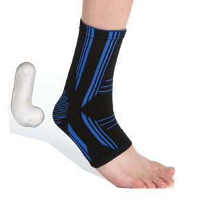 Attelle de cheville unisexe en nylon et spandex avec stabilisateur latéral en gel et manchon de protection - Product Image 1