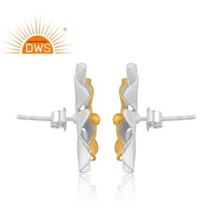 Boucles d'oreille pour femme, bijou fait à la main, en argent Sterling 925, motif Floral, accessoire pour fabrication de joaillerie - Product Image 3