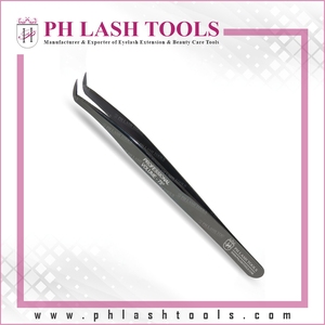 Alemán de acero inoxidable de Color negro de extensión de pestañas pinzas (punta estrecha) mejor pinzas para pestañas extensión pestañas pinzas - Product Image 4