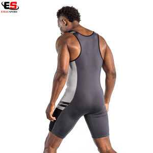 Justaucorps de lutte unisexe pour l'entraînement en salle de sport et l'haltérophilie, 100% polyester, tailles et couleurs personnalisables - Product Image 2