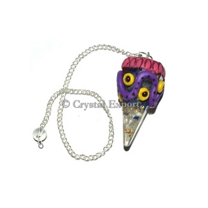 <b>Crystal</b> and Lapis Orgone Tibetan Pendulums : <b>Top</b> Grade Tibetan Pendulums - Product Image 1