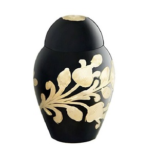 High Quality Custom Handcrafted Metal European Style Urn for Ashes <b>Red</b> Gold Custom Logo Bulk Wholesale Funeral Supplies - Product Image 4