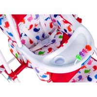 Chaise à bascule pour bébé moderne à 3 niveaux, chaise haute, chaise d'alimentation, chaise de sommeil, pliage facile, matériau de sécurité, nouveau design, OEM, ensemble de balançoire de jeu d'extérieur