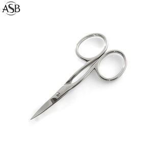 OEM logotipo personalizado Extra fuerte manicura pedicura tijeras Top nueva hoja recta de acero inoxidable para uso de belleza - Product Image 5