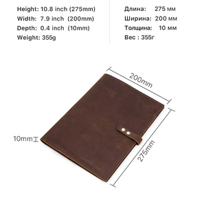 Portefeuille de voyage en cuir avec pochettes pour tablette pour documents - Product Image 2