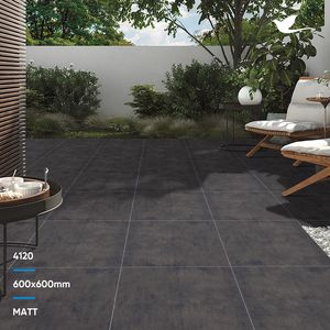 Baldosas de cerámica antideslizantes fabricadas en India, aspecto rústico gris oscuro mate clásico 600X600mm 600x1200mm pulido 600X600 - Product Image 2