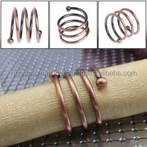 Anillos para servilletas chapados en níquel, Metal fundido, Aluminio - Product Image 6