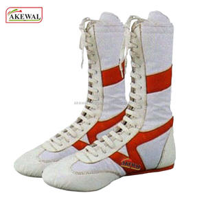 Chaussures de boxe AKEWAL sur mesure, différentes couleurs, cuir véritable et mesh, lacets, adhérence par tous les temps pour l'entraînement MMA/Kickboxing - Product Image 6