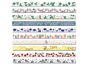 Nastro per mascheratura ben progettato lingua floreale 15mm * 7m prodotto in giappone
