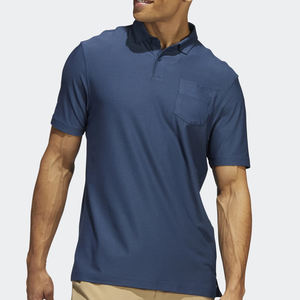 Chemises de golf pour hommes, coupe classique, logo personnalisé, style sportif ajusté, tissu sergé, manches courtes, séchage rapide, écologiques, OEM/ODM - Product Image 1
