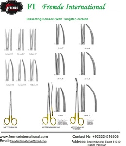 -Tijeras Metzenbaum toennis-adson con carburo de tungsteno, instrumentos quirúrgicos, certificado CE - Product Image 4