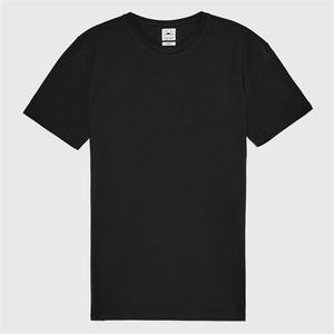 T-shirt col rond pour homme, haut personnalisé de haute qualité en coton biologique, coupe slim, simple et blanc, 100% - Product Image 5