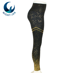 Venta al por mayor de ropa de Fitness entrenamiento corriendo estiramiento gimnasio usar pantalones de Yoga medias de las mujeres - Product Image 3