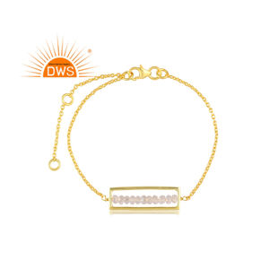 Conjunto de pulsera de piedra de luna de arcoíris Natural de último diseño para mujer, joyería de moda para mujer, regalo para ella - Product Image 1