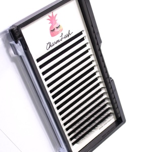 Eyelash Extensions Custom Curl 0.06mm 0.07mm Thickness 15-20mm Easy Fan <b>Lashes</b> Light Healthy Glue <b>Adhesive</b> Korean Material - Product Image 4