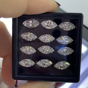 GRA certificate moissanite Marquise cut 1Carat VVS lab diamond White D ring making