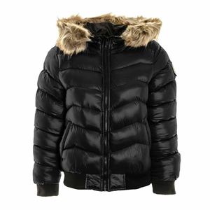 Chaqueta Bomber Acolchada de Invierno para Mujer, Corta, Brillante, Teñida, Impermeable, Resistente al Viento, Ecológica, 100% Poliéster - Product Image 5