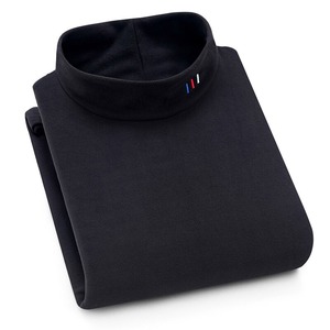 2021 Latest Homme Pullover Aoliwen Fleece Troja Lined Mens Turtleneck Sweater Genser Thick Velvet Sweatshirt Long Sleeve Geansai - Product Image 6