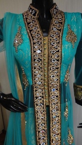 Élégant Vêtements de Fiançailles Lourde Broderie Costumes Anarkali Lehenga - Product Image 2