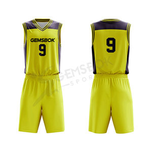 Ensembles d'uniformes de basket-ball personnalisés pour hommes QuickDry sublimé respirant confortable vente en gros vêtements de basket-ball avec impression personnalisée - Product Image 2