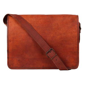 Xu hướng cổ điển chính hãng Da Crossbody fullflap máy tính xách tay cặp cho nam giới và phụ nữ Messenger Túi unisex allb0128 - Product Image 1