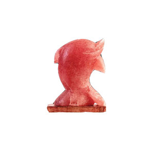 Lampe de sel en forme de poisson sculptée en matériau organique avec lumière LED et base en bois - Sian Enterprises - Product Image 6